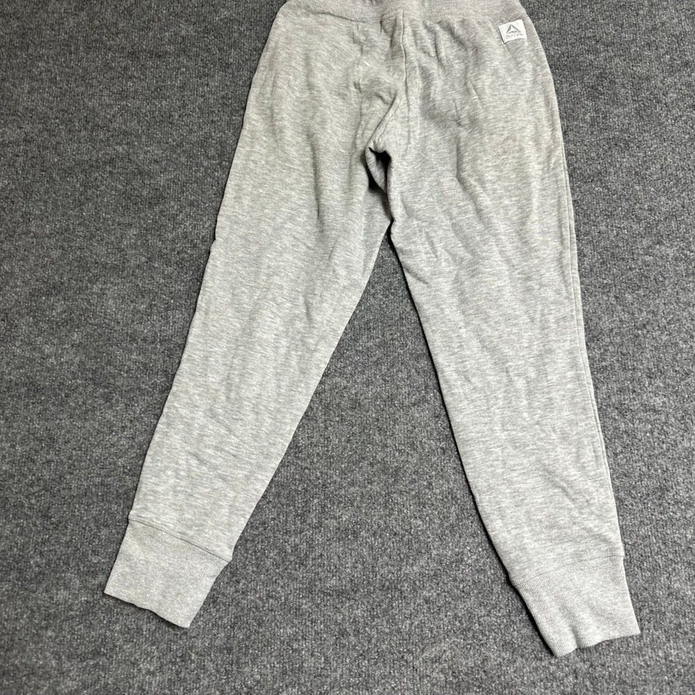 Reebok Joggers Womens Size XS Gray Athletic Slim Fit Sweatpants Drawstring Logo